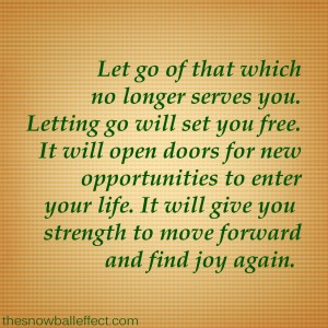 letting go