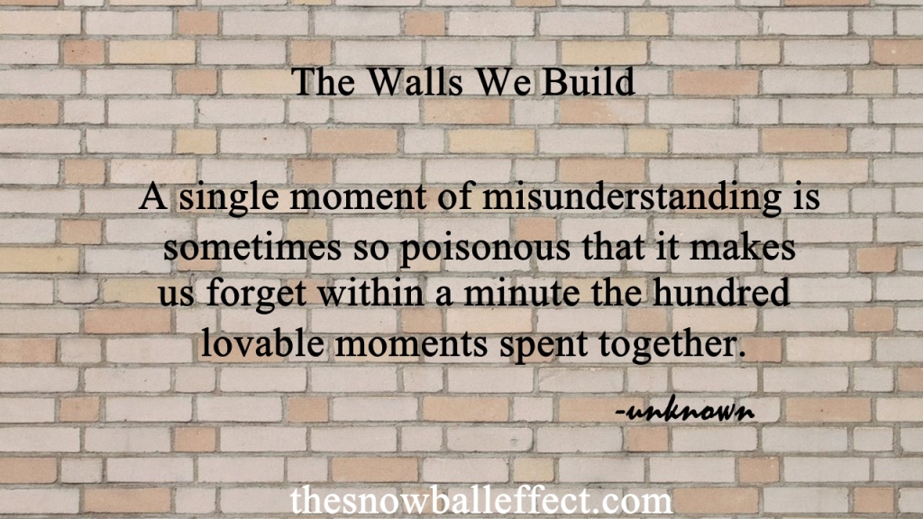 the walls we build